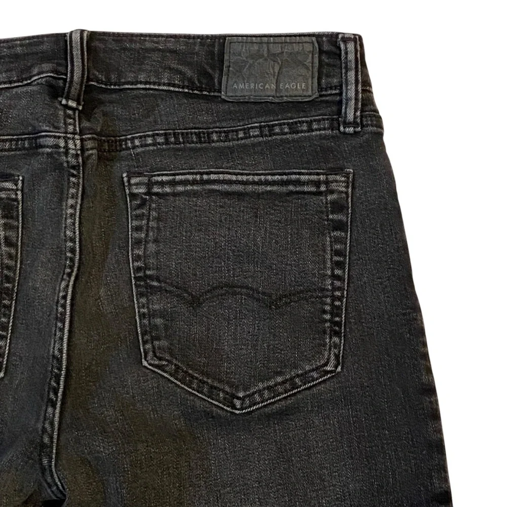 AMERICAN EAGLE Airflex+ Slim Fit Jeans Black Mens 32x32 Stretch Denim